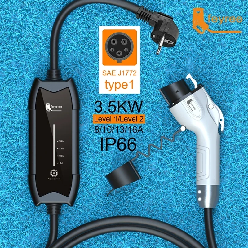 Feyree зарядное устройство для электромобилей type2 16a 3 - Фотография_4