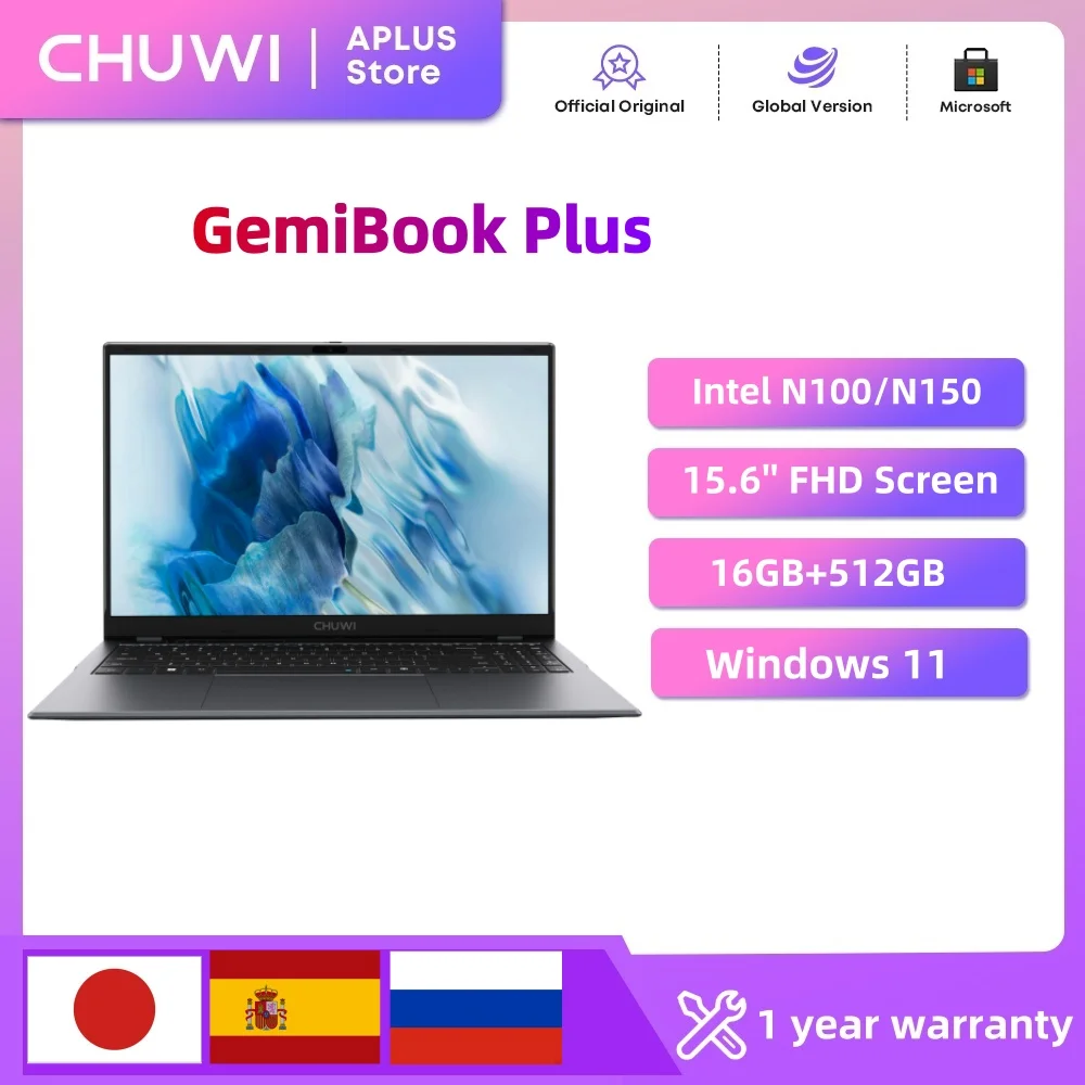 Ноутбук chuwi gemibook plus 15