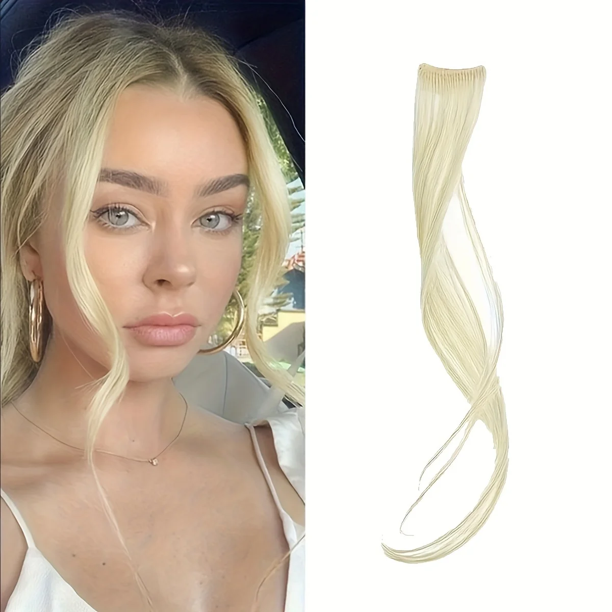 Long side air bangs wavy curly - Фотография_2