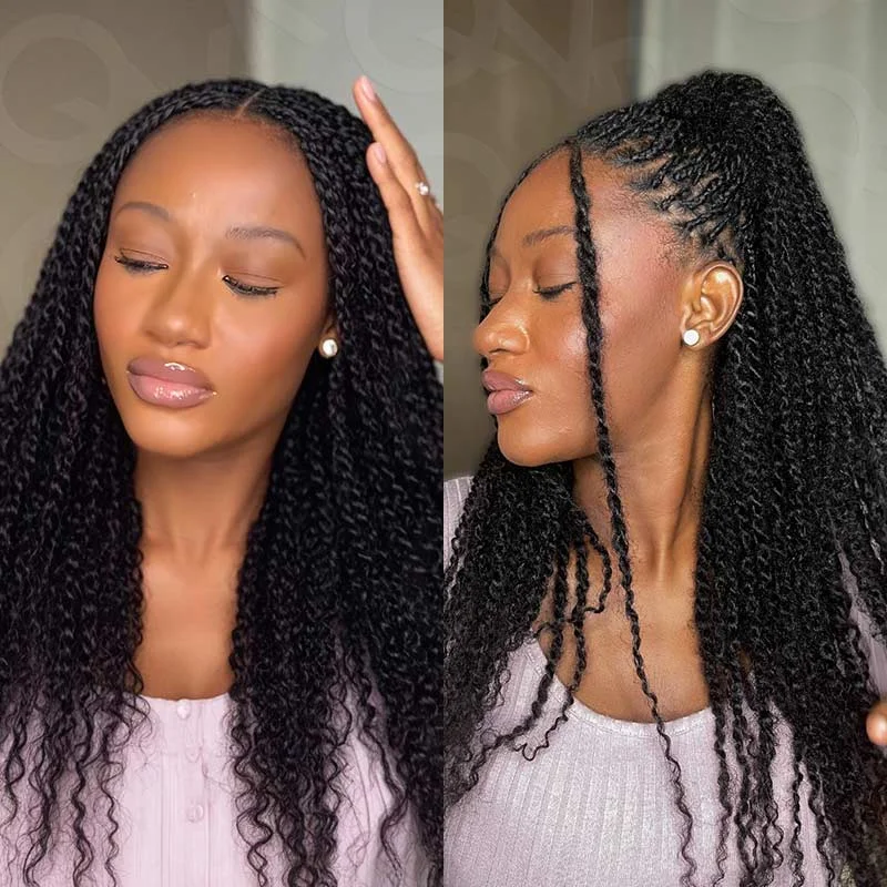 Qvr afro kinky bulk human hair 1 шт - Фотография_3