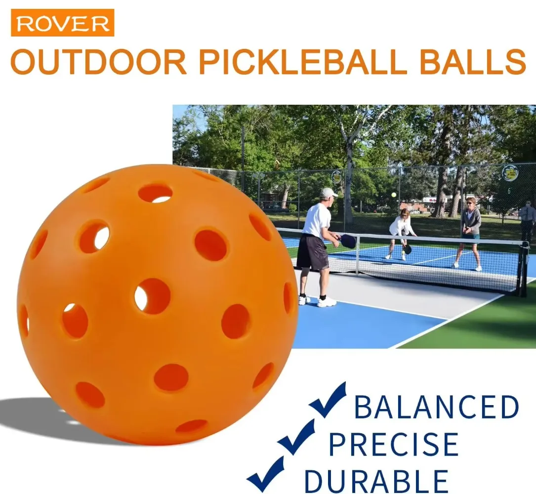 Pickleball 74 мм прочные 40 отверстий уличные 6/12/24 шт - Фотография_5
