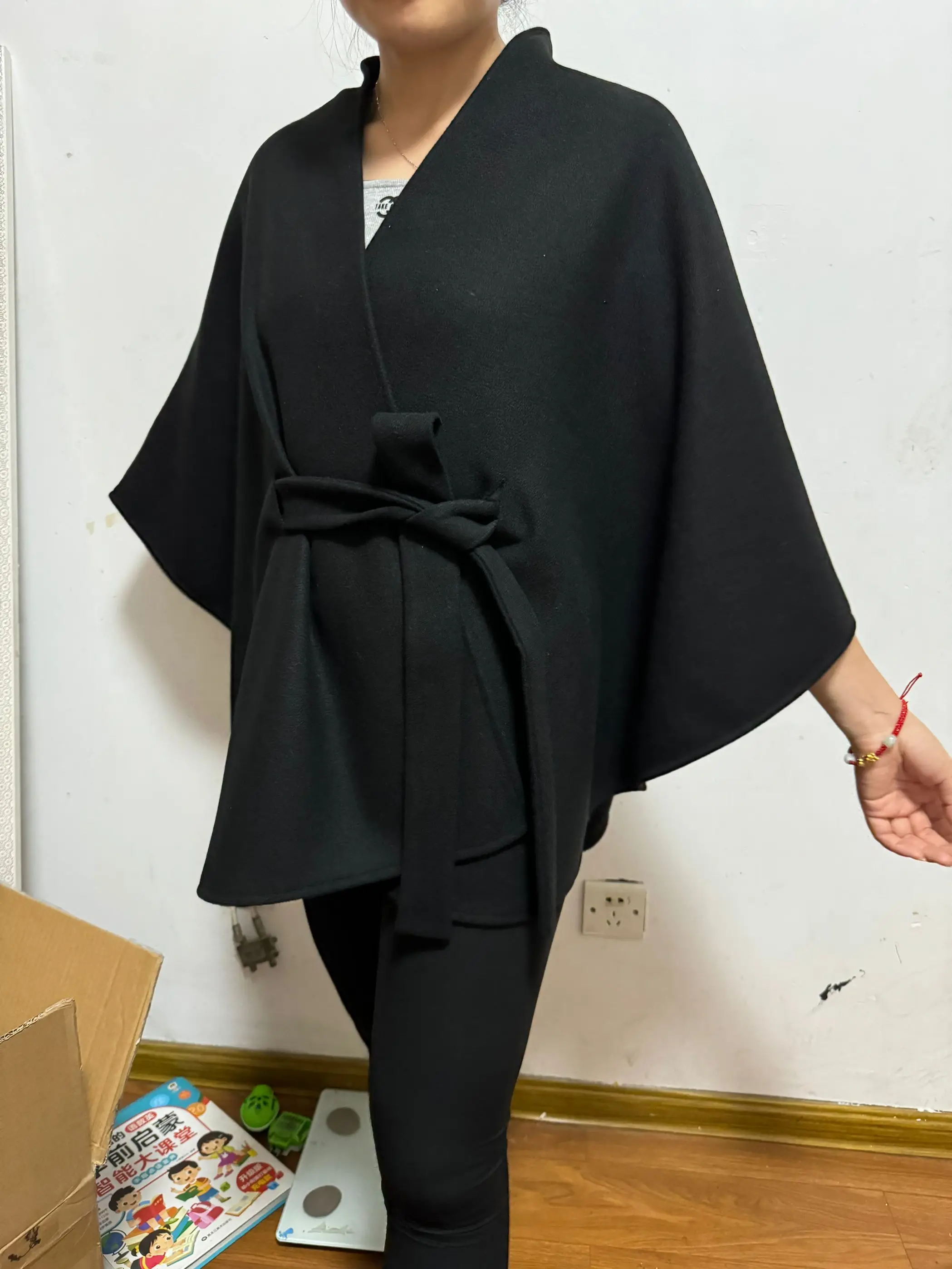 Женское мягкое кашемировое одеяло с поясом - Фотография_2