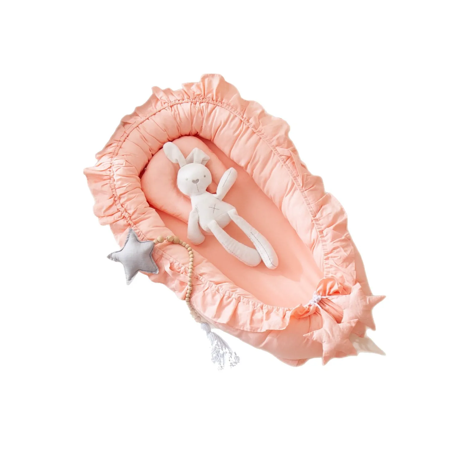 Однотонные детские кроватки с оборками - Фотография_6