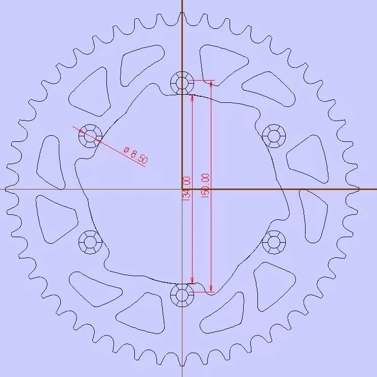 Специальная задняя шестерня для мотокросса kawasaki - Фотография_3