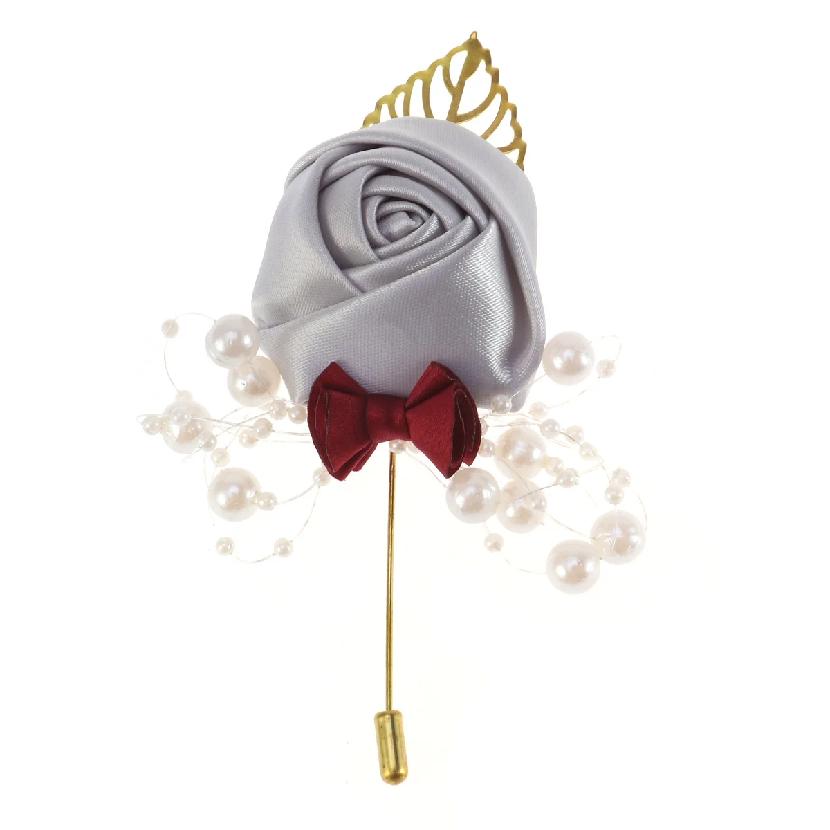 Модная брошь с искусственным цветком - Фотография_3