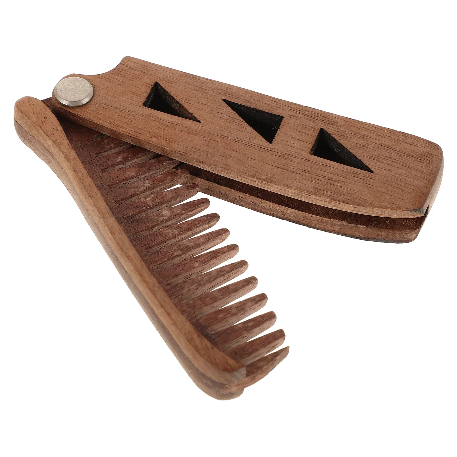 Деревянная складная расческа для бороды - Фотография_3