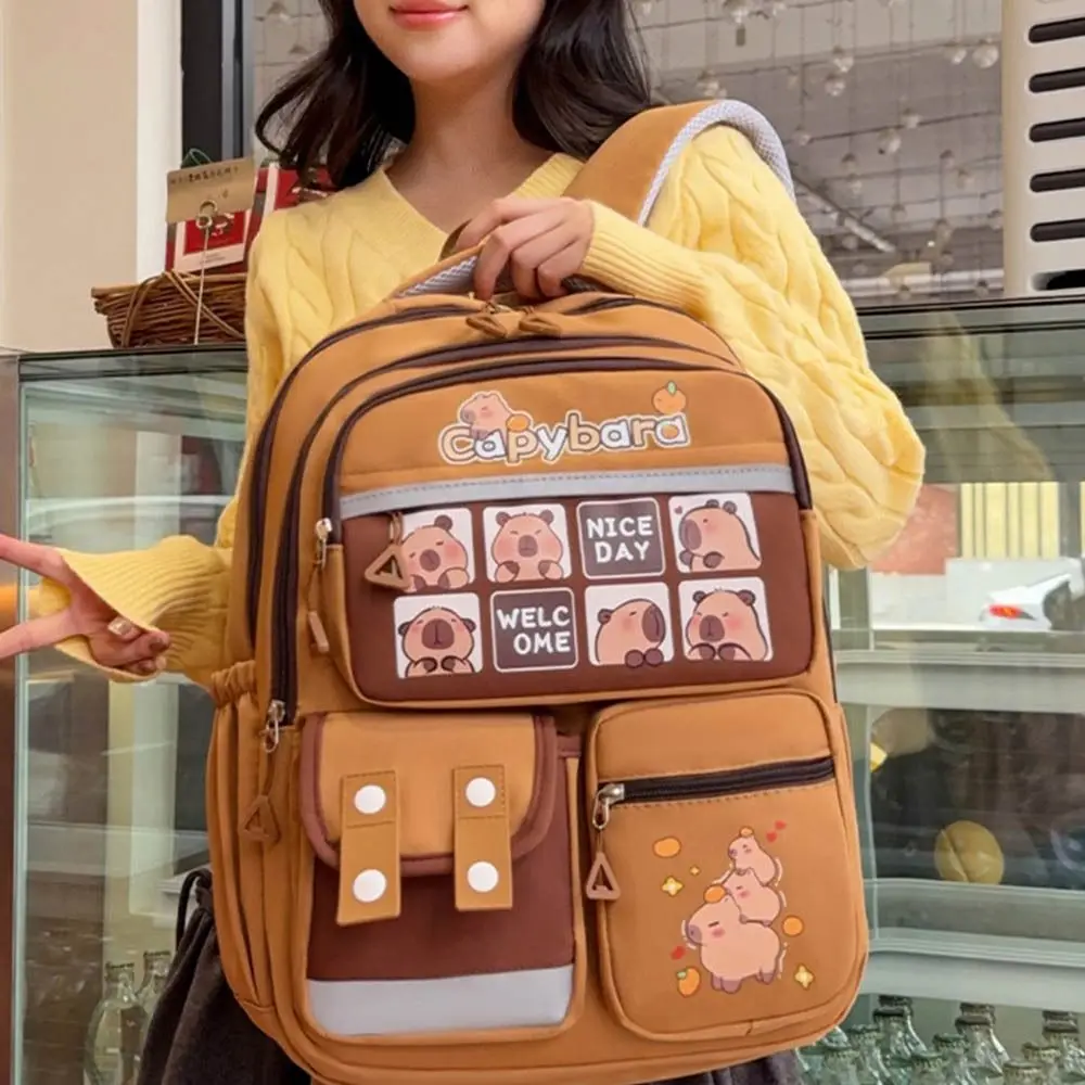 Рюкзак с капибарой большой емкости