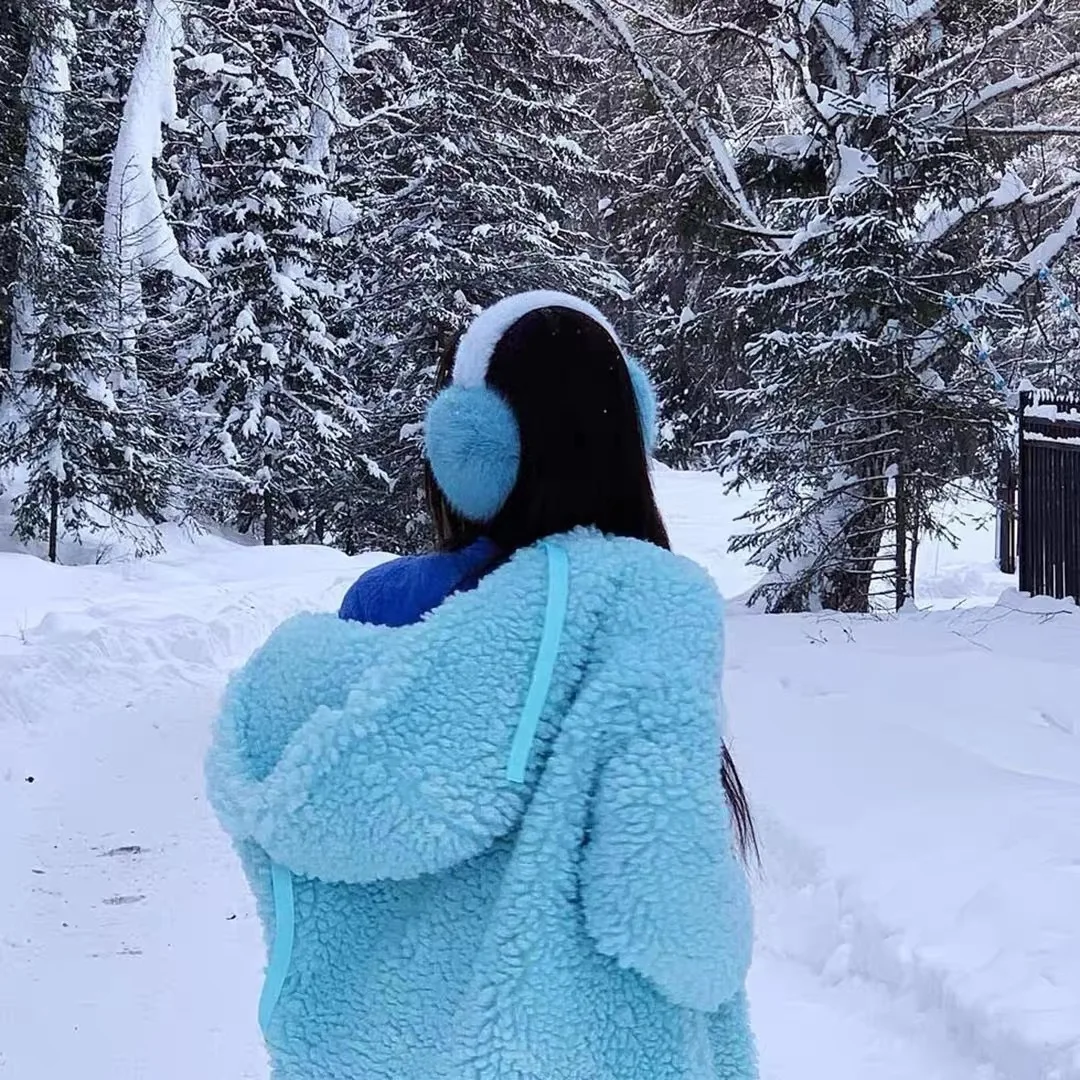 Новый дизайн, небесно-голубые мягкие наушники - Фотография_3