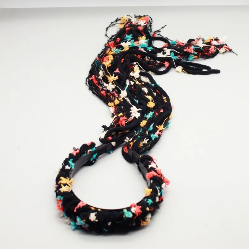 Hq женская плюшевая повязка на голову с кисточками - Фотография_4