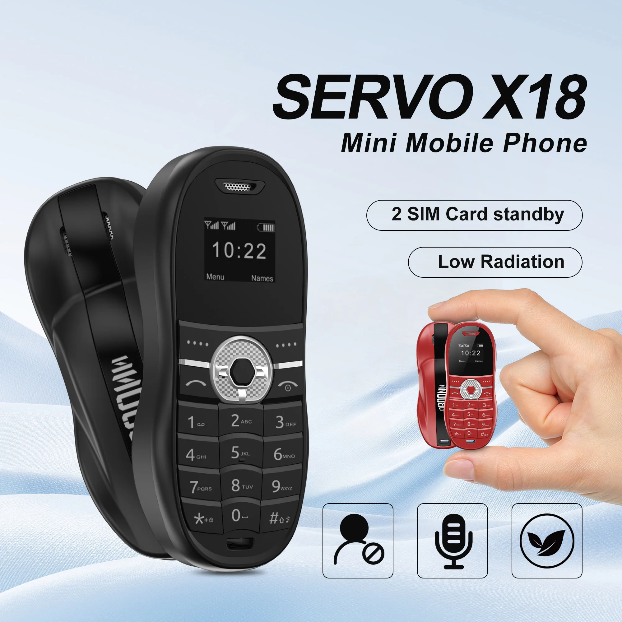 Servo x18 мини-автомобильный мобильный