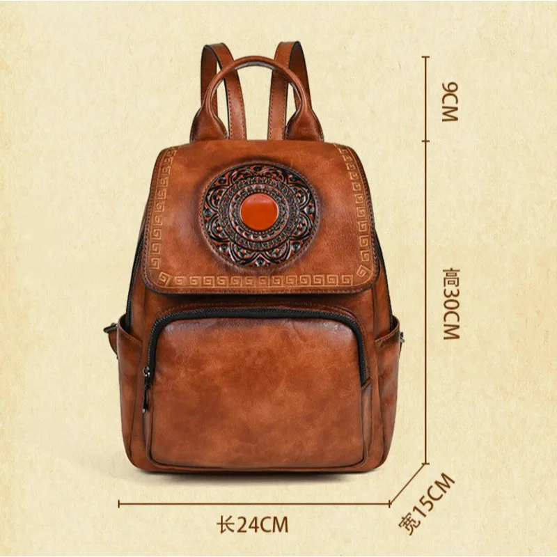 Женский рюкзак с тиснением motaora - Фотография_5