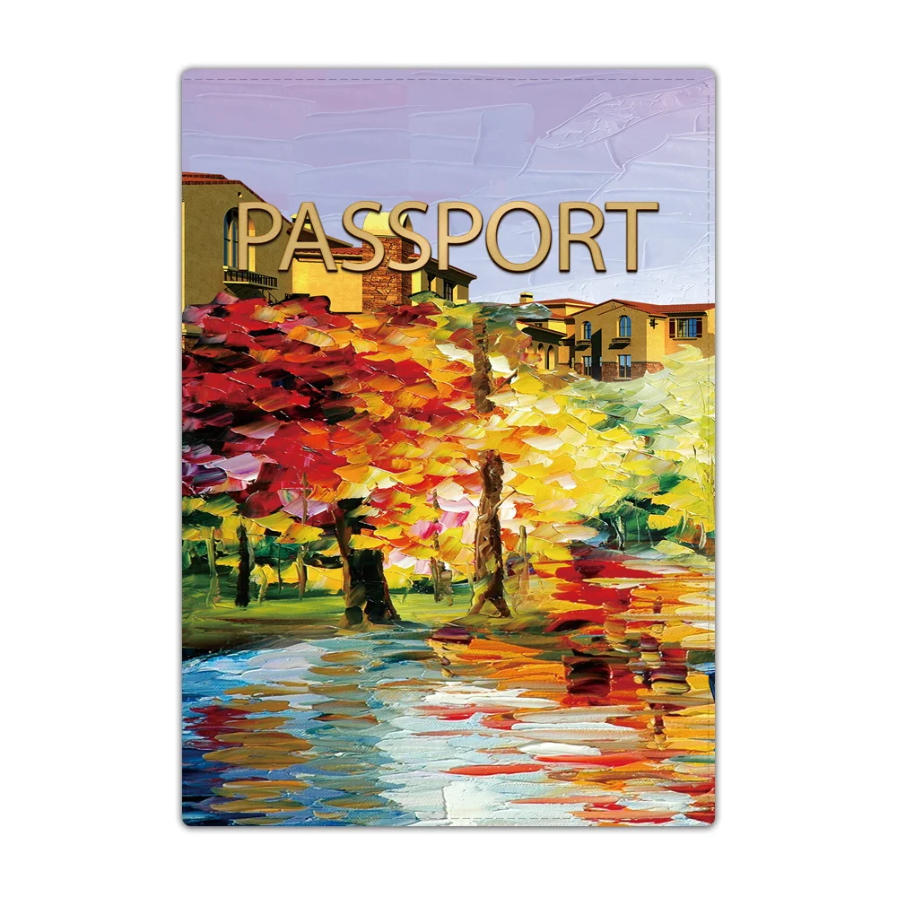 Модная женская и мужская обложка для паспорта из искусственной кожи - Фотография_4