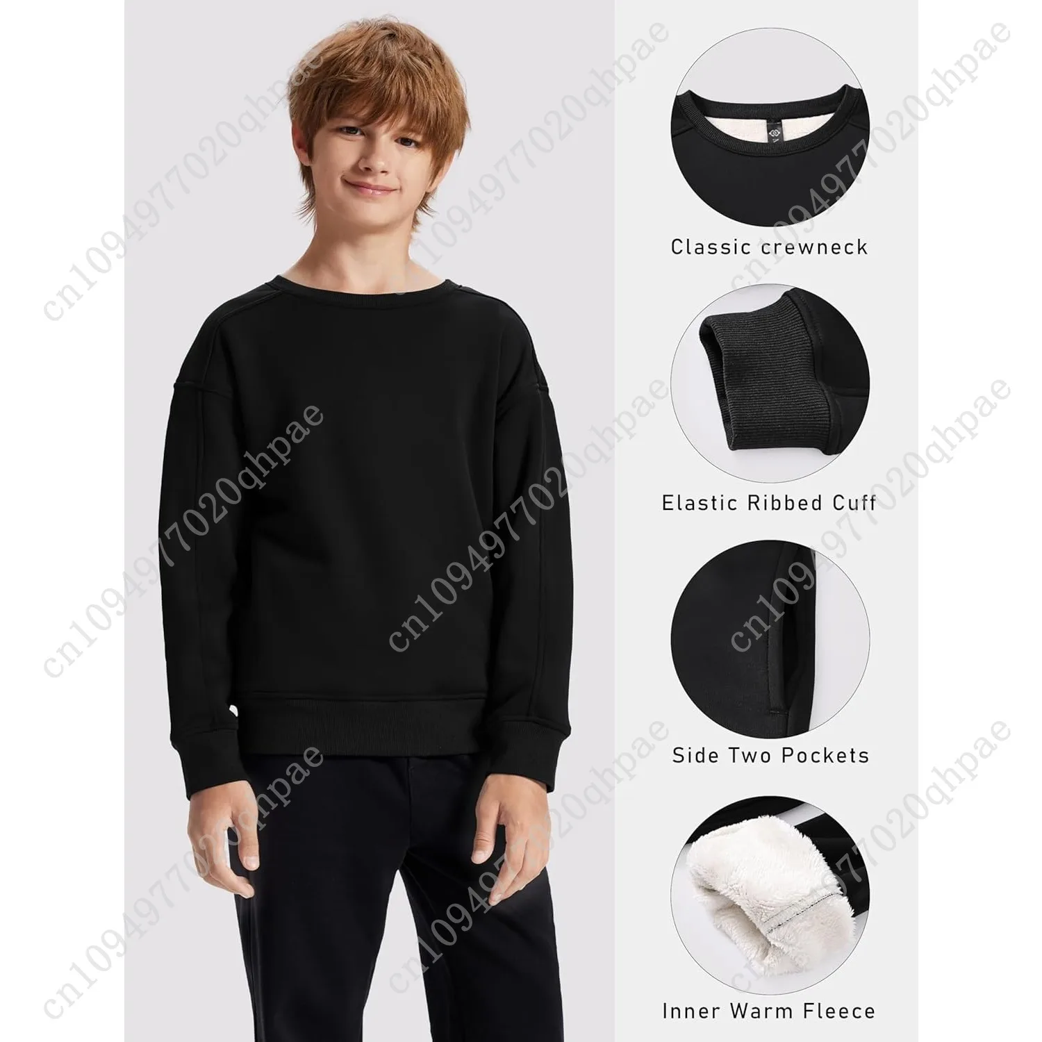 Зимний теплый пуловер унисекс с - Фотография_3