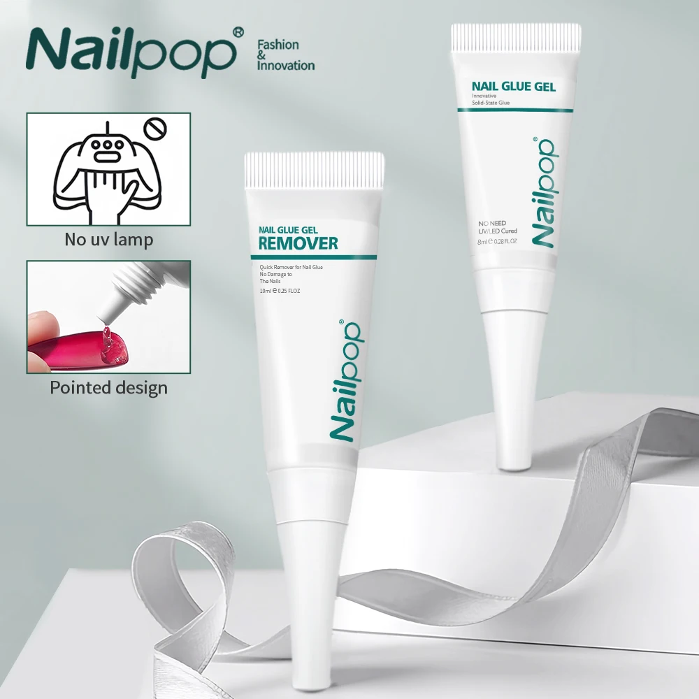 Nailpop 10s быстросохнущий клей-гель
