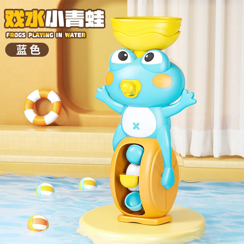 Новая игрушка для ванны с водяным колесом-лягушкой для детей - Фотография_5