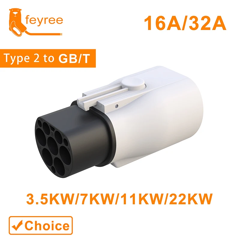 Адаптер зарядного устройства для электромобилей feyree type 2 - Фотография_6