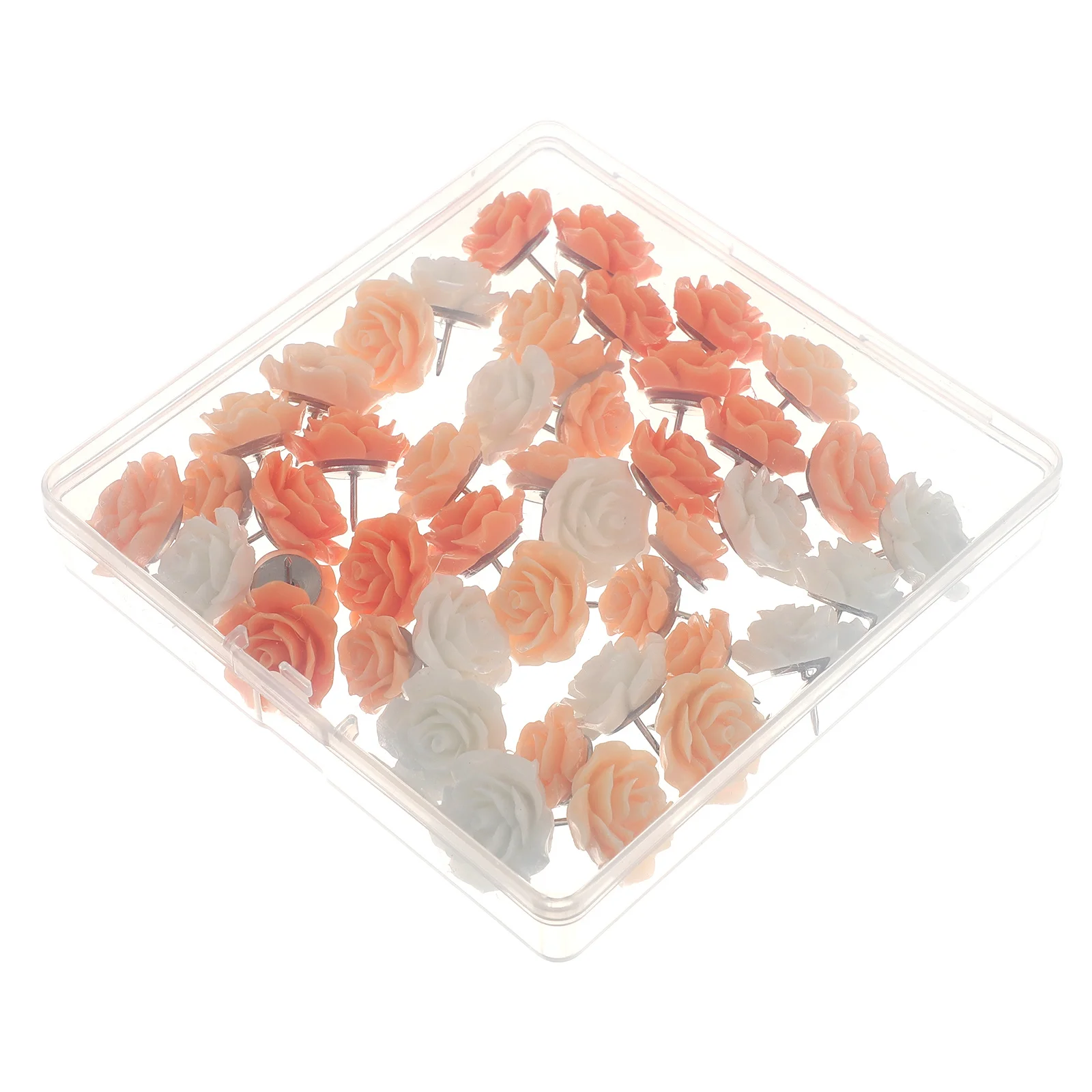 Яркие декоративные канцелярские кнопки с цветком - Фотография_4