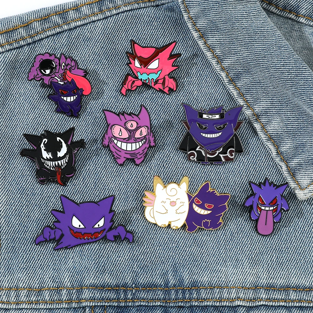 Эмалированные булавки для лацканов gengar - Фотография_6