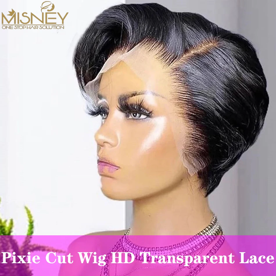 Короткий парик боб pixie cut парик - Фотография_2