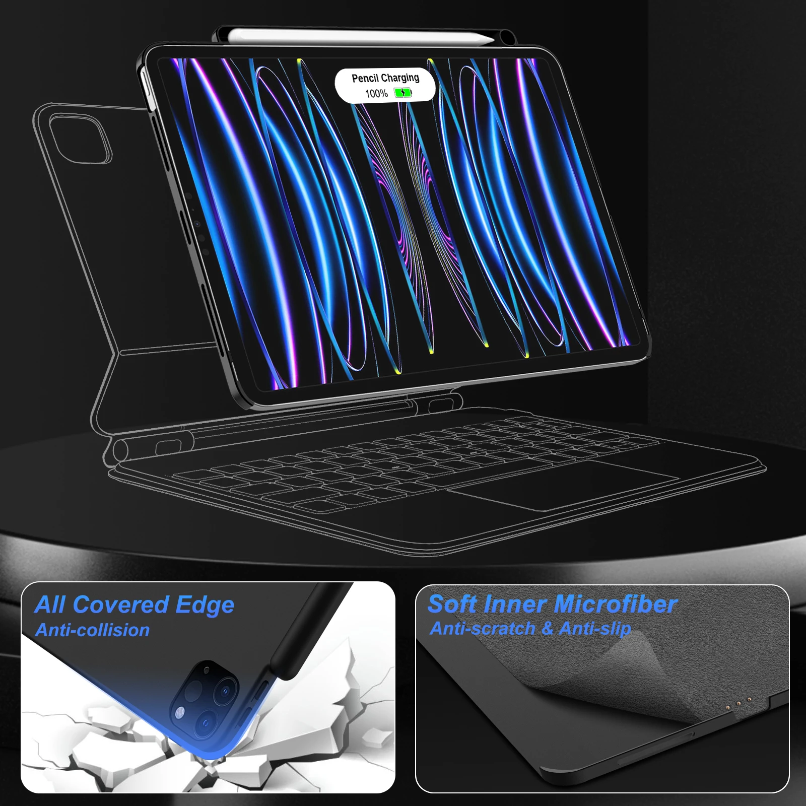 Магнитный чехол goojodoq для ipad - Фотография_4