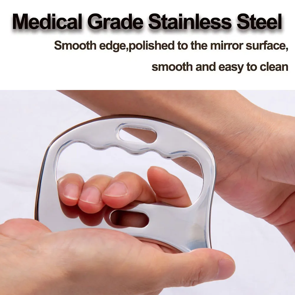 Скребок gua sha из нержавеющей стали - Фотография_2