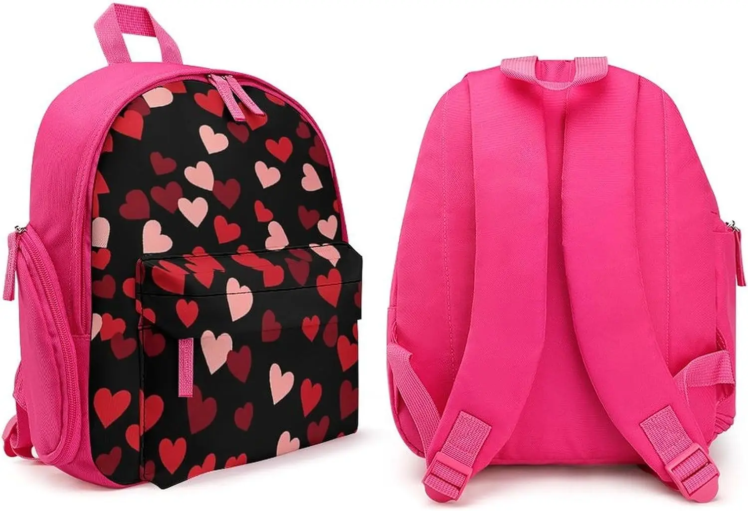 Красный рюкзак для ноутбука love hearts - Фотография_4