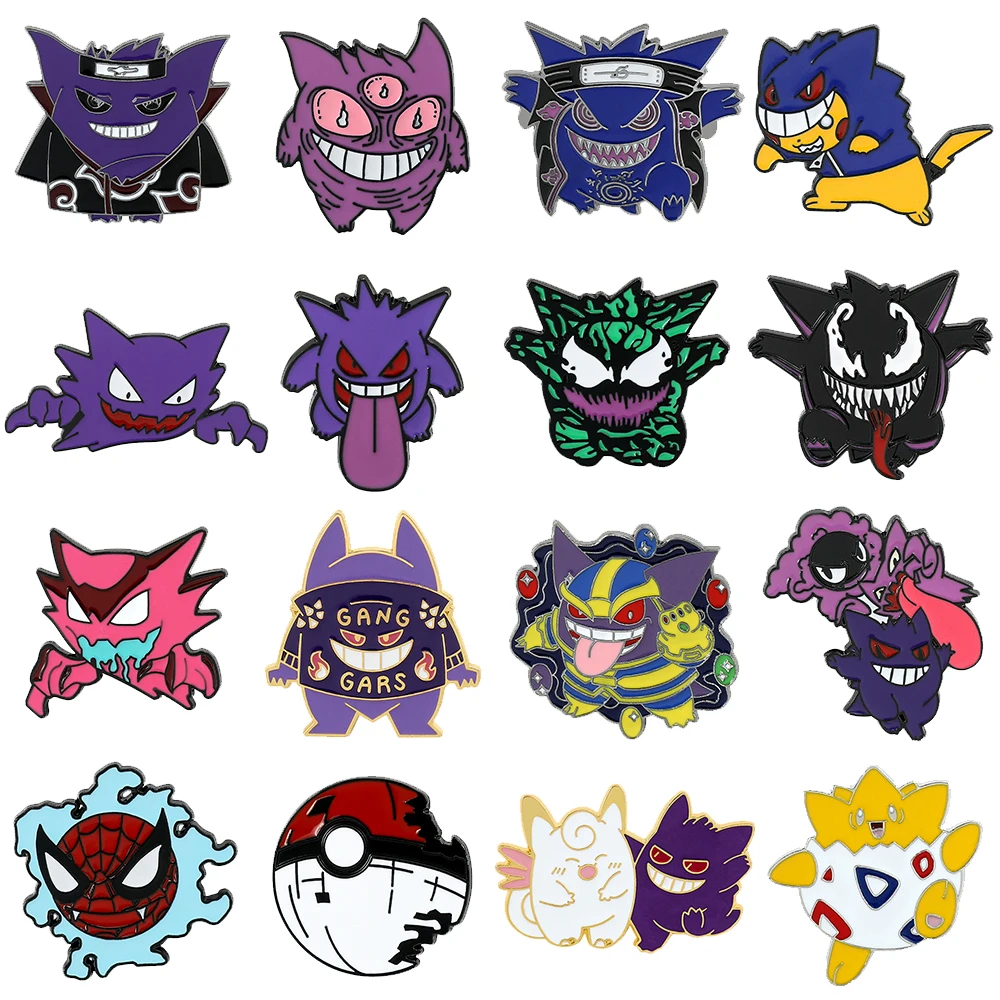 Эмалированные булавки для лацканов gengar