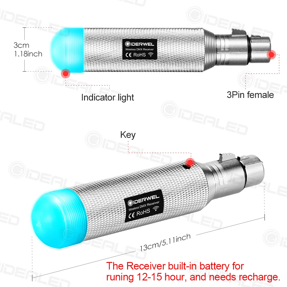 Dmx512 приемник передатчик с батареей - Фотография_3