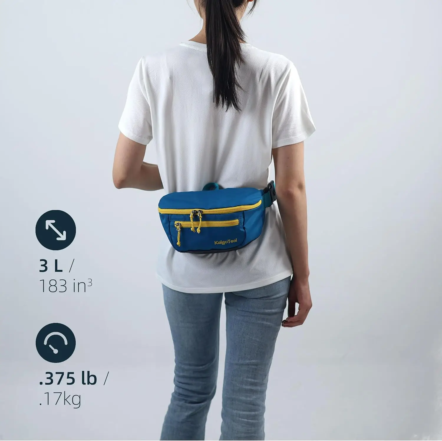 Сверхлегкая дорожная поясная сумка объемом 3 л - Фотография_2