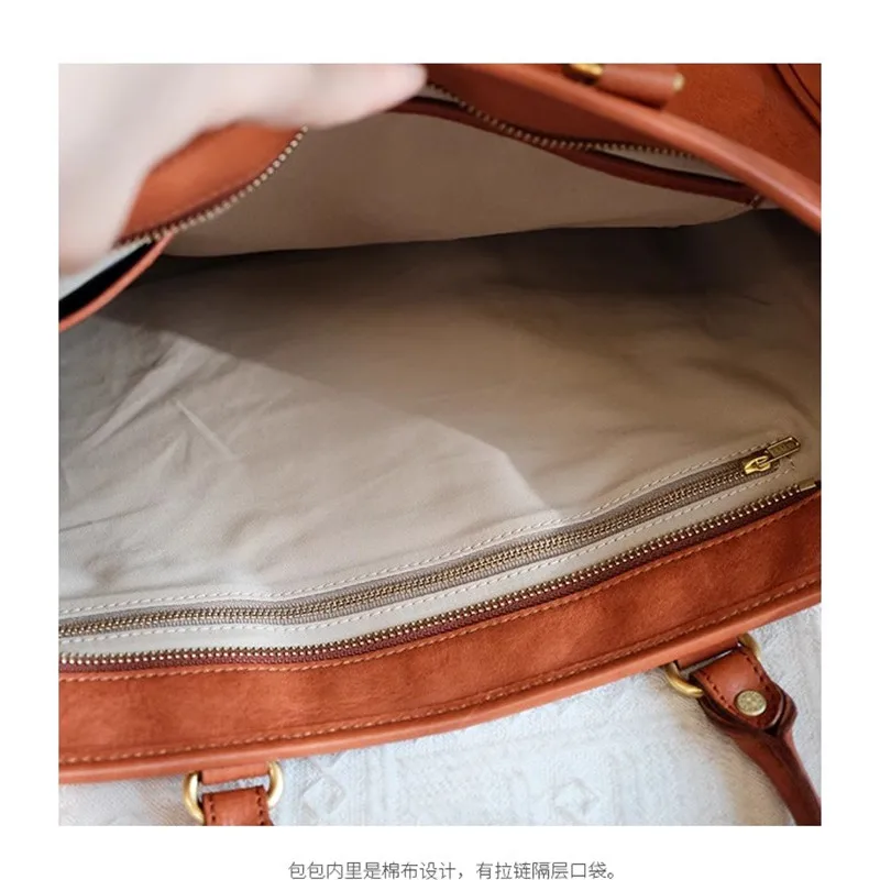 Высококачественная женская сумка-тоут из натуральной кожи - Фотография_5