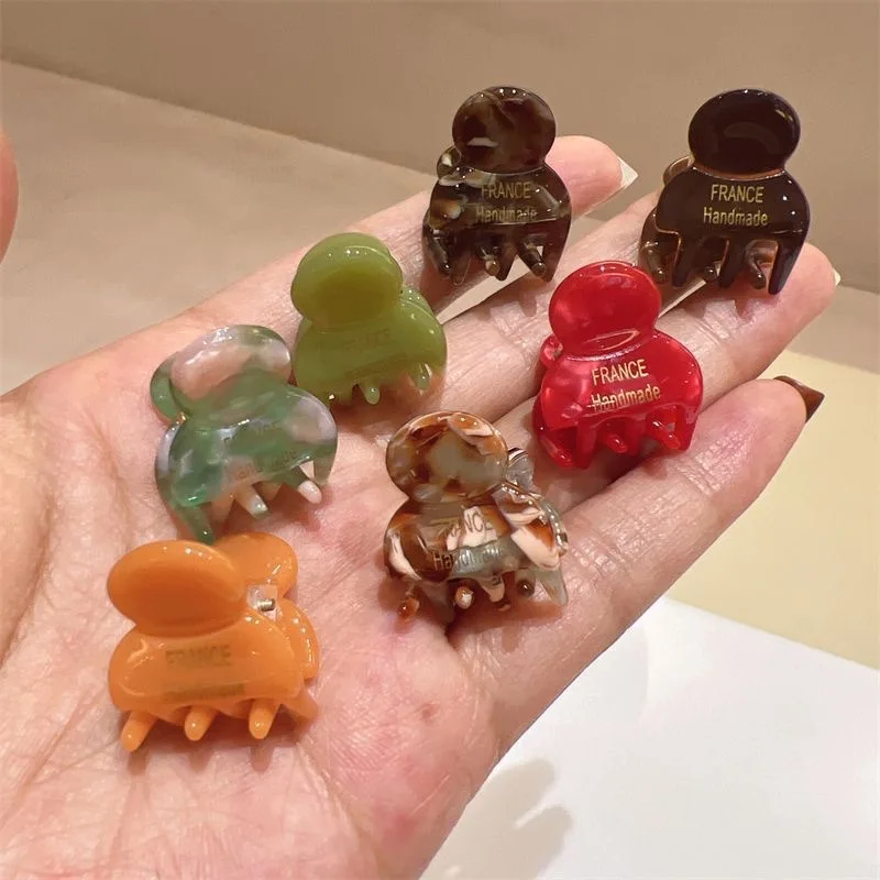 Мини-2 см, ацетатные маленькие заколки для волос