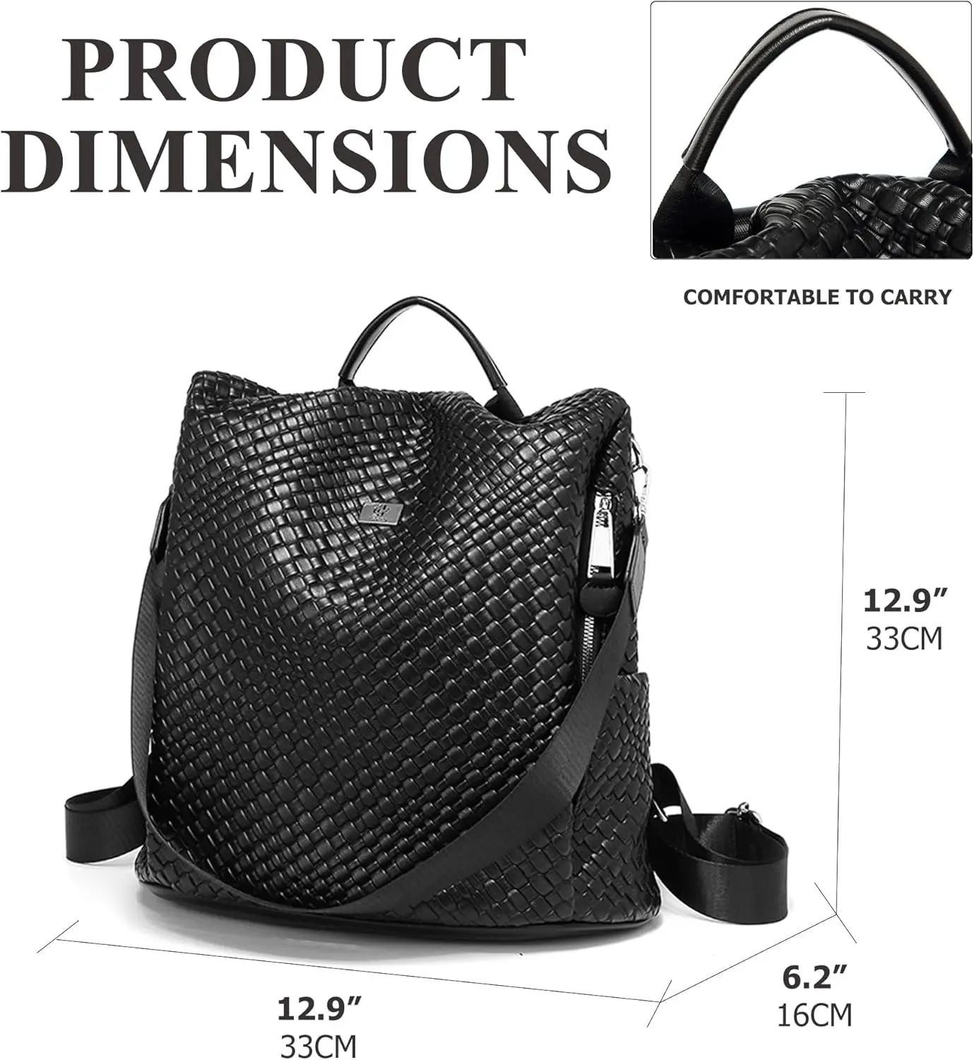 Kingto женский тканый рюкзак-кошелек - Фотография_3