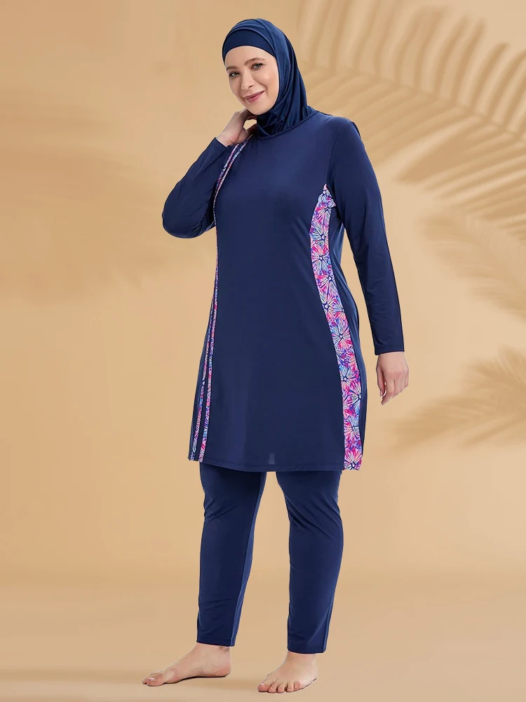 Тонкий стильный спортивный мусульманский купальник burkini femmes - Фотография_4