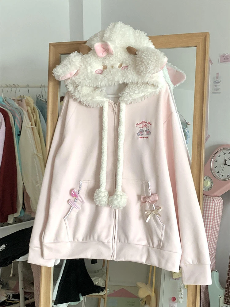 Японские пальто с капюшоном и принтом kawaii - Фотография_3