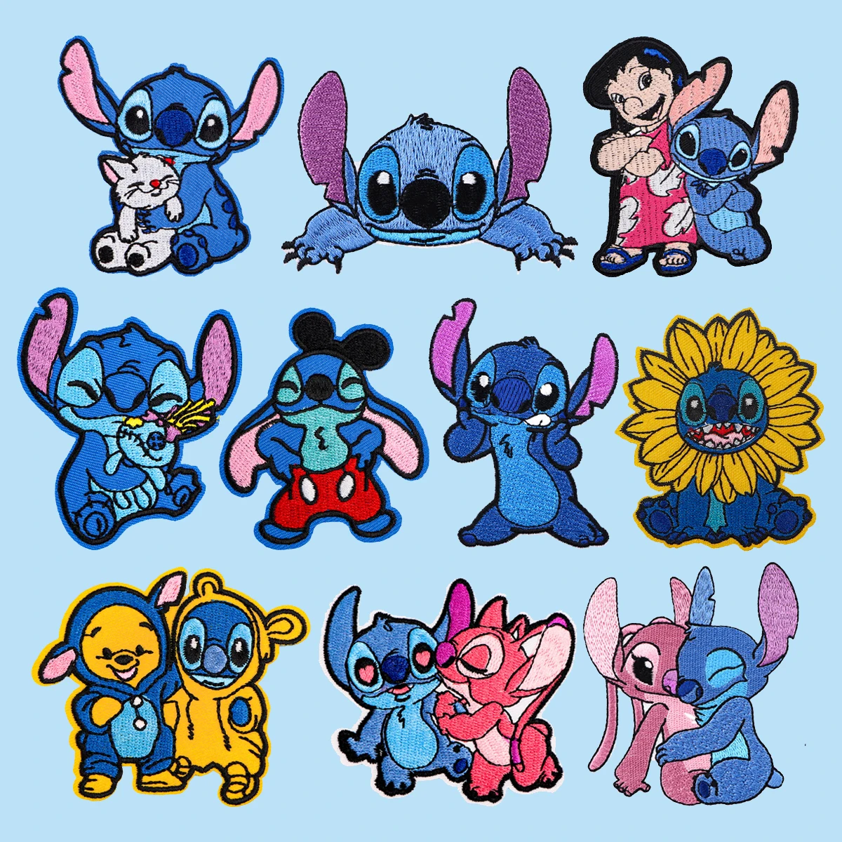 Вышитая нашивка, синие нашивки