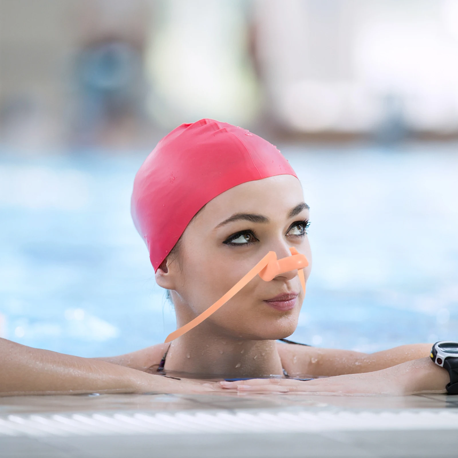 Силиконовый зажим для носа для плавания с мягкой подкладкой - Фотография_3