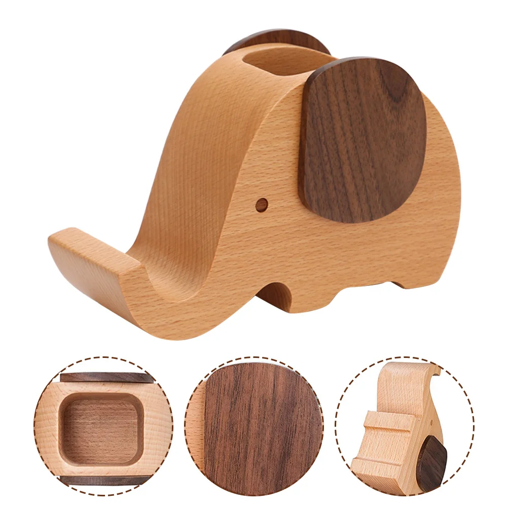 Деревянный настольный органайзер со слоном - Фотография_2