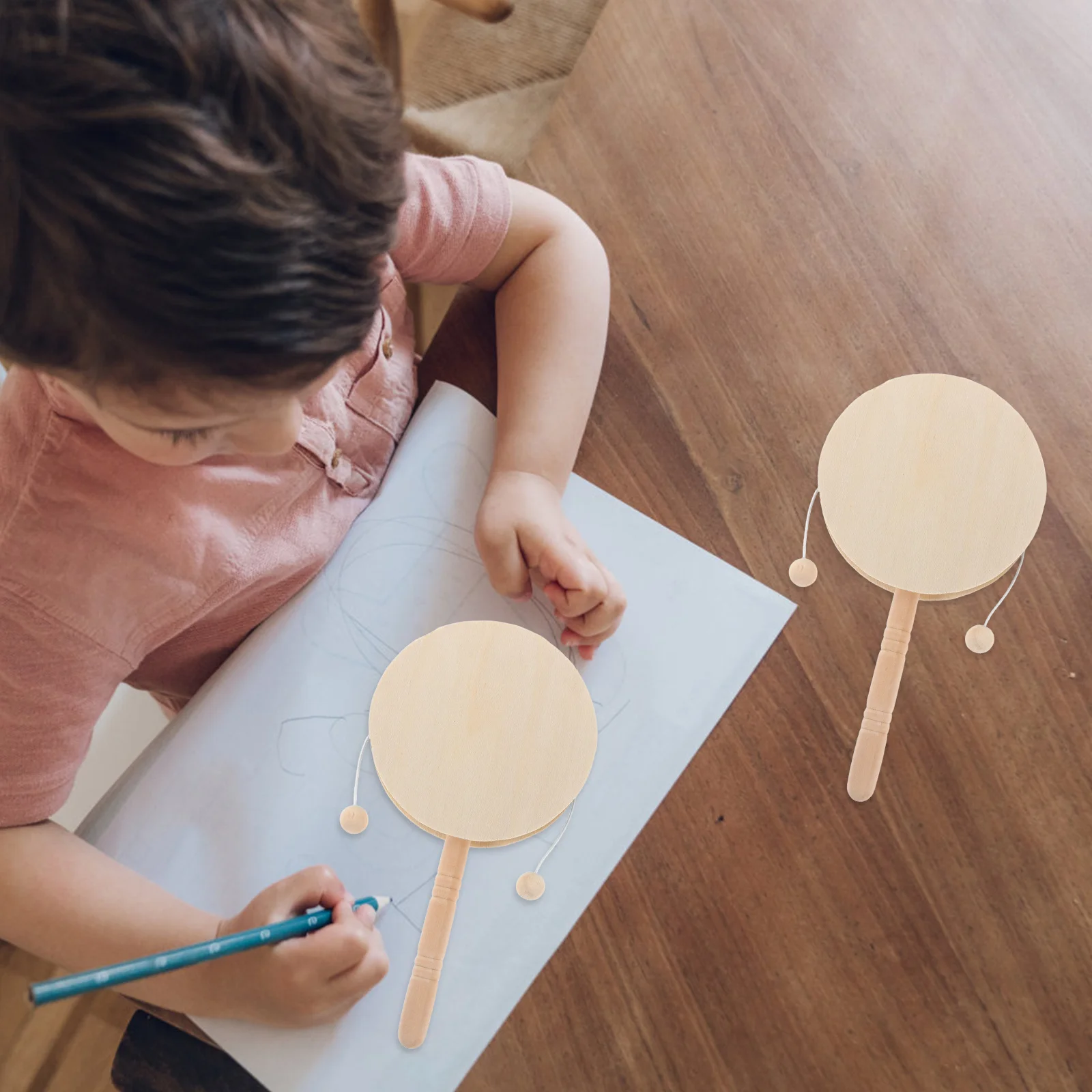 Неокрашенные деревянные погремушки - Фотография_3