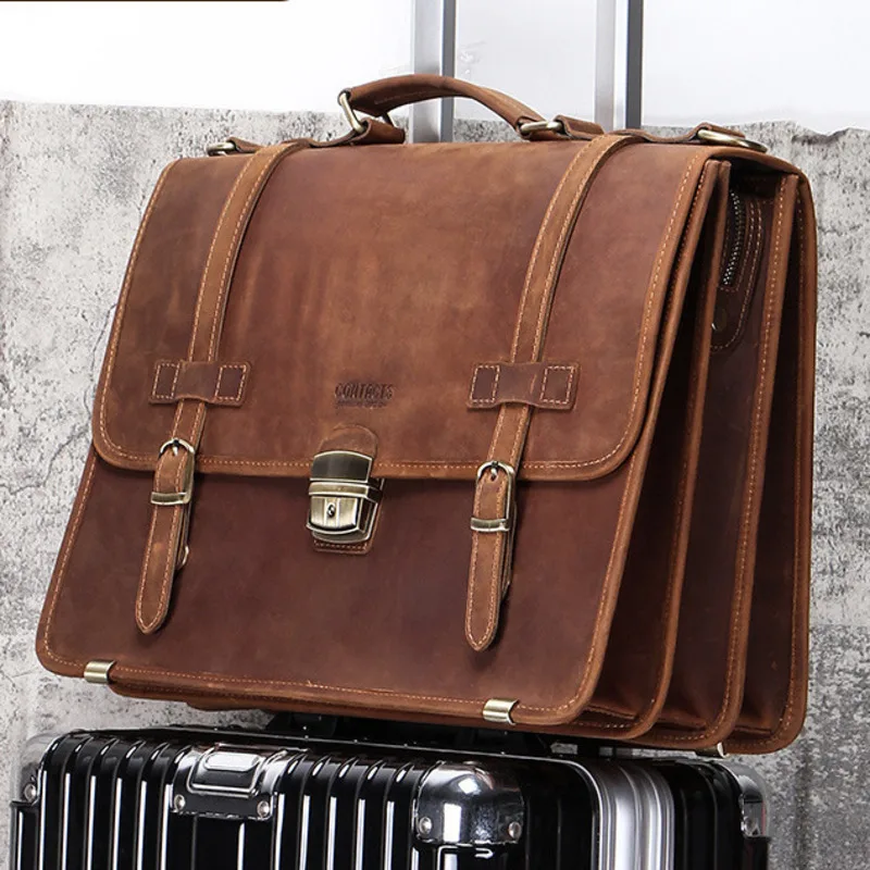 New fashionable leather briefcases