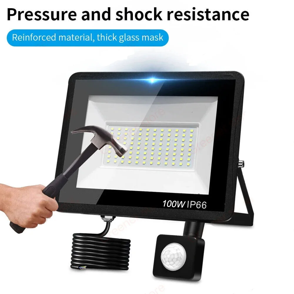 Светодиодные прожекторы с датчиком движения