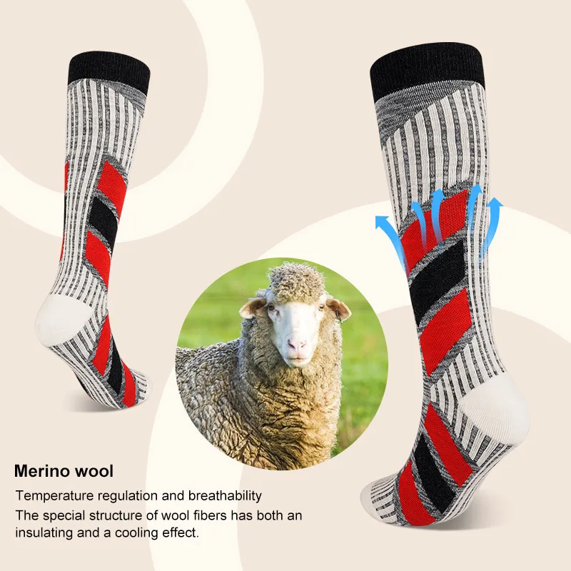 Зимние лыжные носки snow deer - Фотография_2