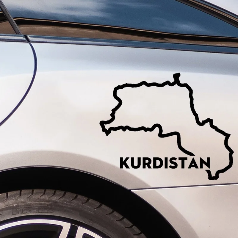 Автомобильная наклейка для контуру карты курдистана - Фотография_2