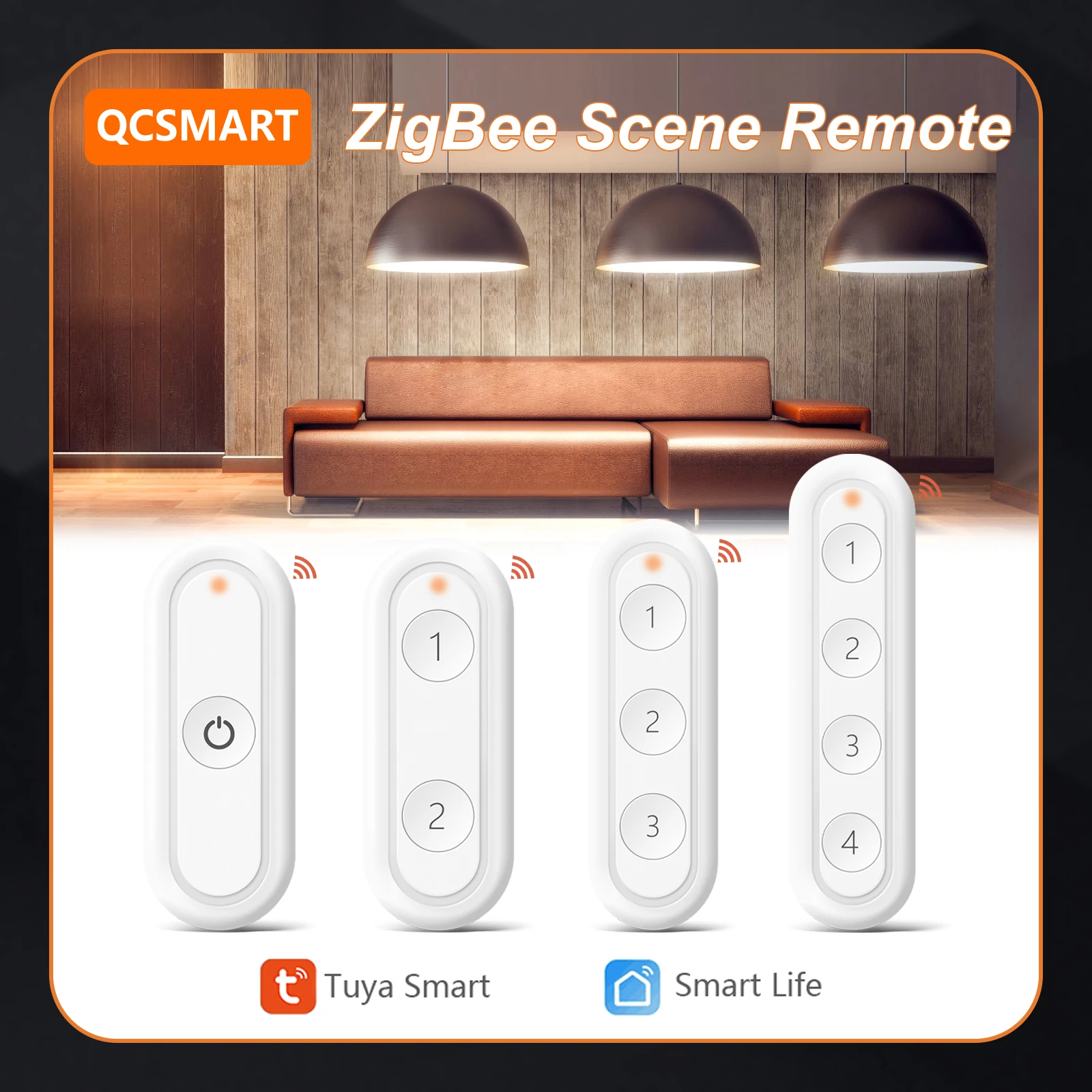 Tuya smart life zigbee 3.0 беспроводная портативная кнопка 1