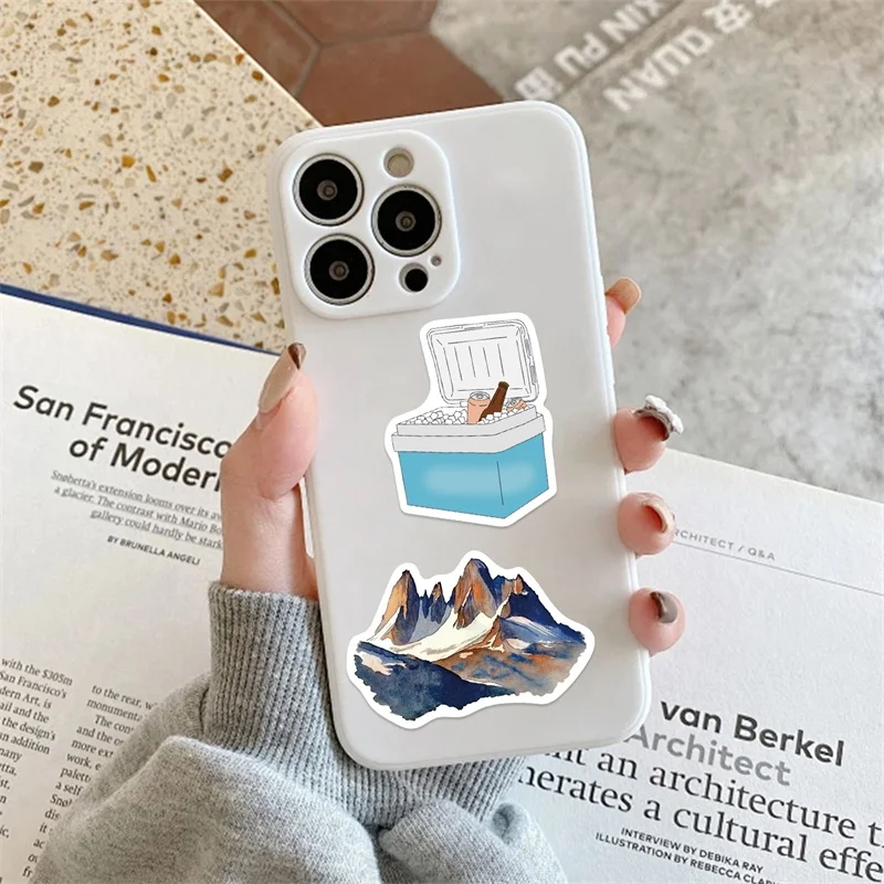 Акварель открытый кемпинг пвх липкая - Фотография_6