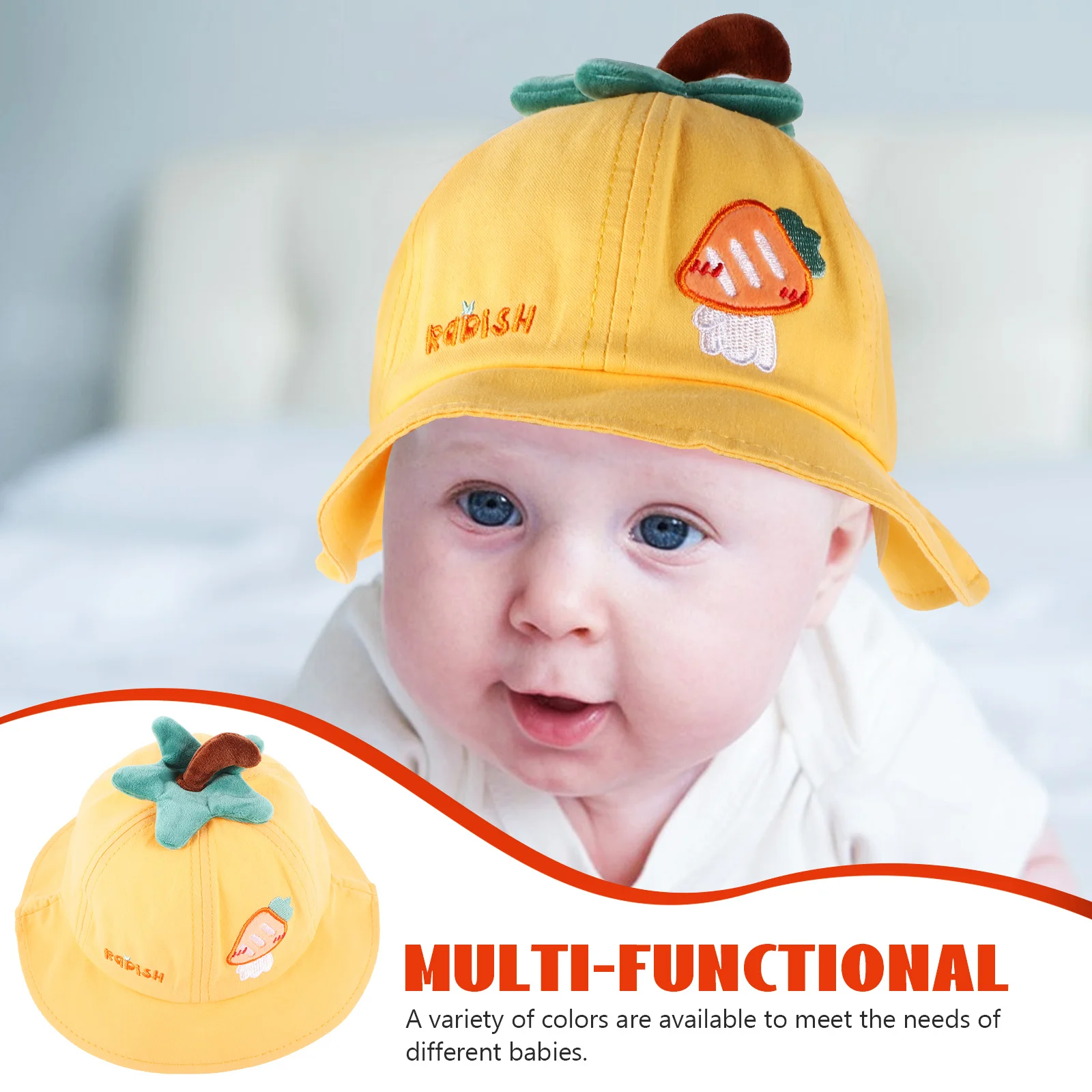 Симпатичная летняя шляпа от солнца с ремешком для маленьких девочек - Фотография_2