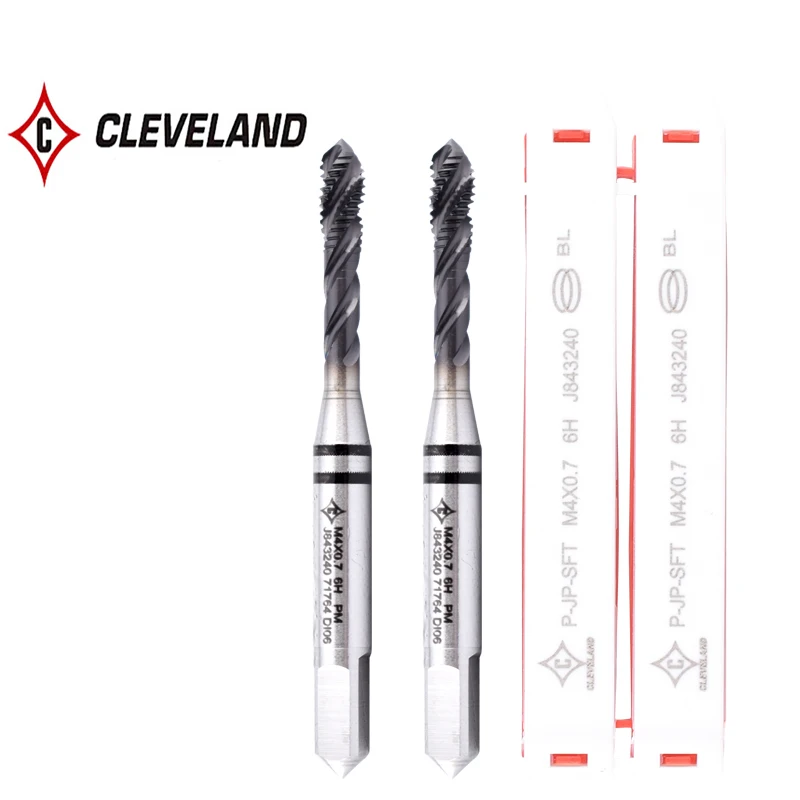 Cleveland hss-pm со спиральным рифленым метчиком jp m2 m2