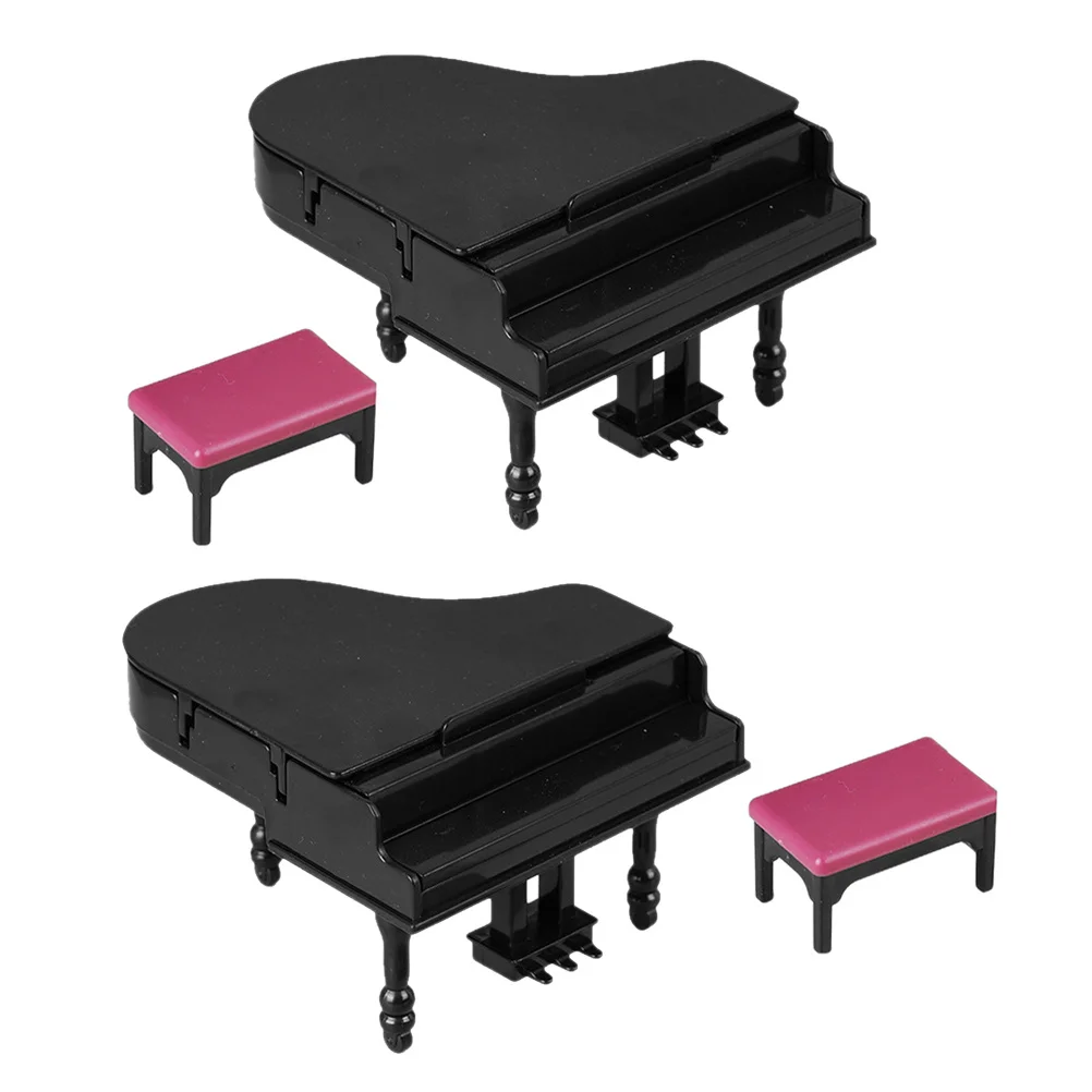 2 комплекта миниатюрного пианино: мини-мебель для кукольного домика - Фотография_3