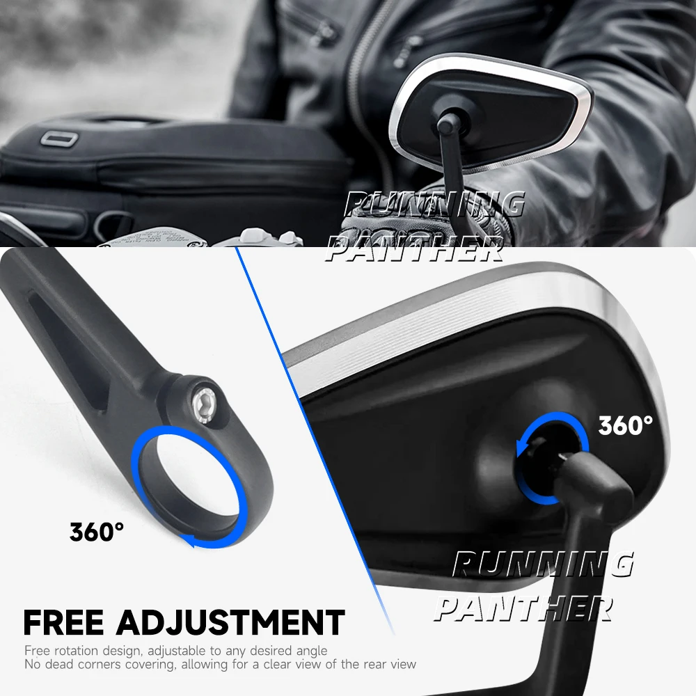 Боковые зеркала заднего вида на руль мотоцикла - Фотография_6