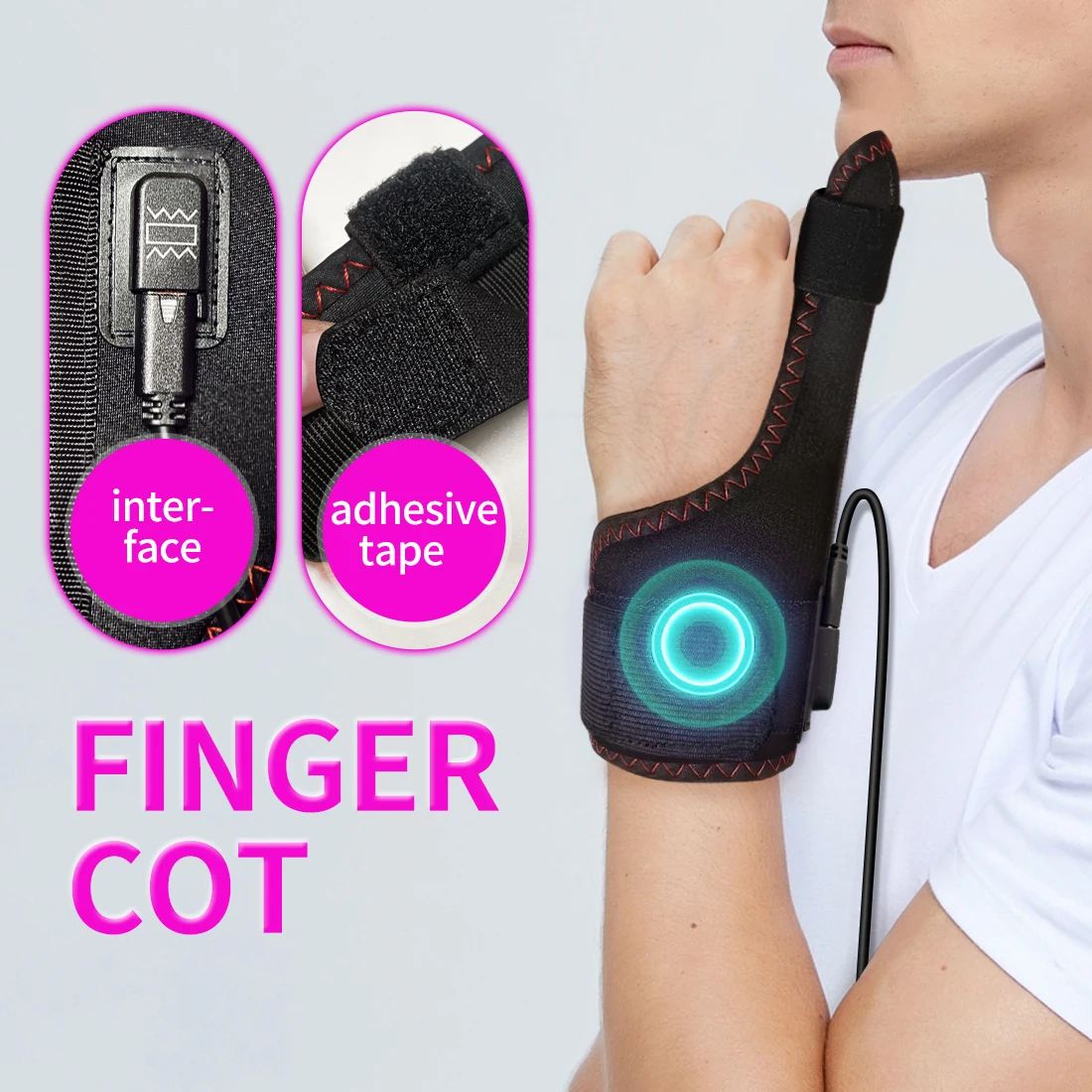 Электрическая вибрационная подушка для запястья с подогревом - Фотография_5