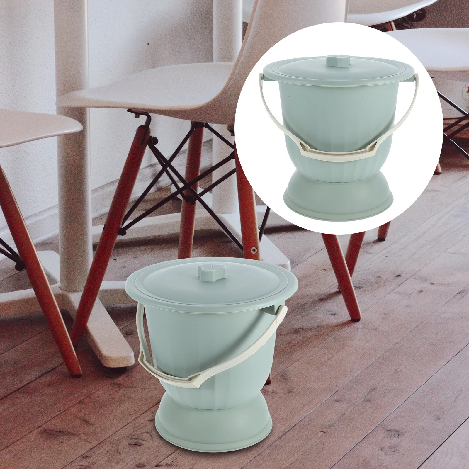 Камерный горшок с крышкой